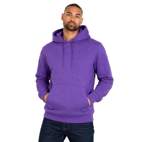 Image of Style It Up Adult Unisex Hoodie Pullover Sweatshirt for Men & Women – Casual Smart Everyday Hooded Jumper – Soft Cotton Blend Fleece – Workwear, Gym & Streetwear (PURPLE, S)