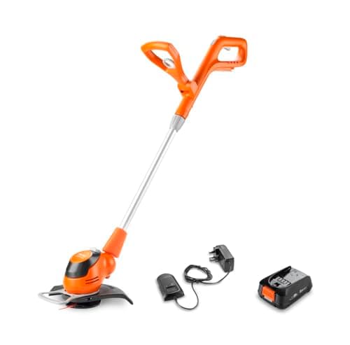 Image of Flymo 18V EasiTrim Plus 230 Cordless 2-in-1 Grass Trimmer Kit - With 18V Power For All Battery and Charger, 23cm, Shrubbing Function, Plant Guard, Power For All Alliance