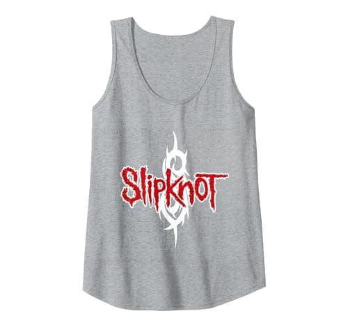 Image of Official Slipknot Barcode Tank Top, Women, Heather Grey, XX-Large