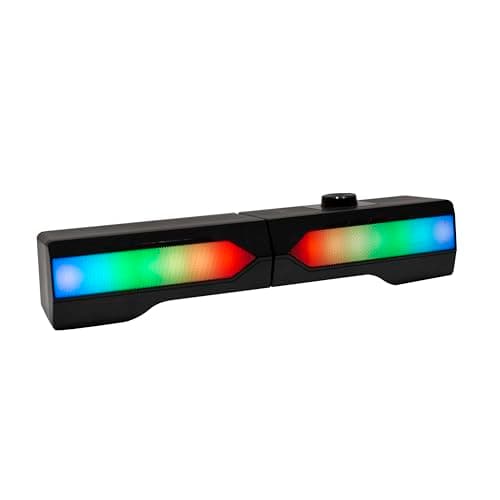 Image of RED5 Bluetooth Light Up Sound Bar Detachable RGB LED USB Colour Changing Speaker