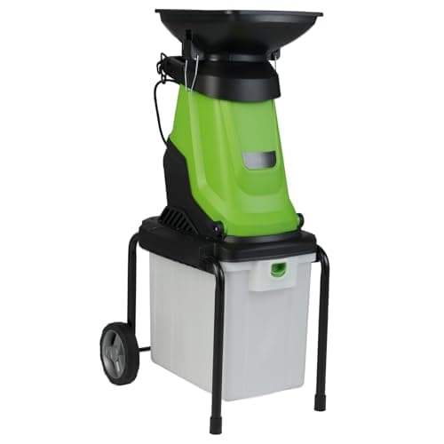 Image of GiantexUK Garden Shredder, 2800W/3000W Wood Chipper with SK5 Dual-sided Blades & 50L Collection Bin, 4500rpm Speed, Electric Mulcher for 45mm Branches and Leaves (55 x 44 x 106 cm, 3000W)