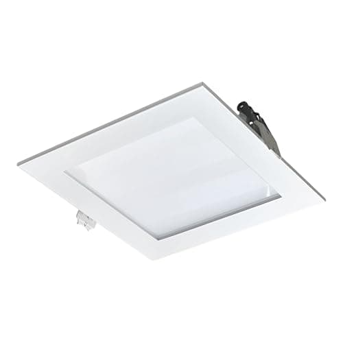 Image of Aurora LED Square Downlight 12W 4000K Low Profile White Bezel 1100lm AU-DL10312/40