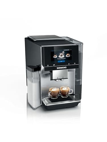 Image of SIEMENS EQ700 Fully Automatic Bean to Cup Coffee Machine, 5" Touch Screen Display, Cold Brew/Slow Brew, Integrated Milk Container, 30+ Coffee Beverages with Home Connect, TQ717GB3