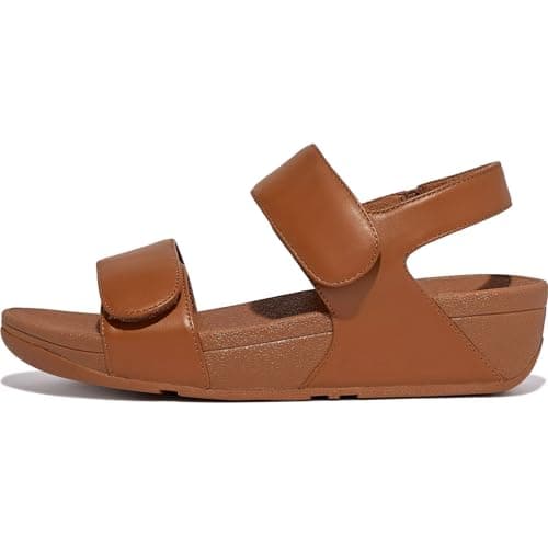 Image of Fitflop LULU ADJUSTABLE LEATHER BACK-STRAP SANDALS