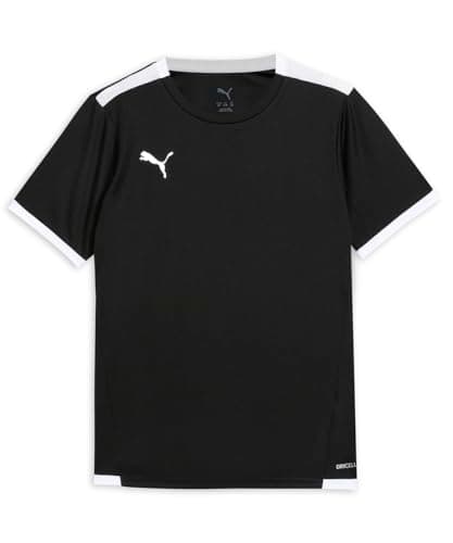 Image of PUMA Unisex Kids Teamliga Jersey Jr Shirt, Puma Black-puma White, 9-10 Years UK
