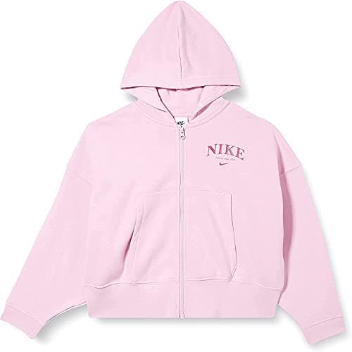 Image of NIKE DV2565-676 G NSW TREND FLC FZ HOODIE Sweatshirt Unisex ROSE ARCTIQUE Size XS