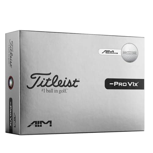 Image of Titleist Pro V1x Left Dash Golf Ball, Pack of 12, White, Numbers 1-4, Enhanced Alignment