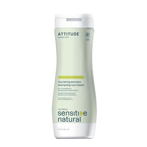 Image of ATTITUDE Nourishing Hair Shampoo for Sensitive Dry Scalp, EWG Verified, Soothing Oat, Dry and Damaged Hair, Naturally Derived