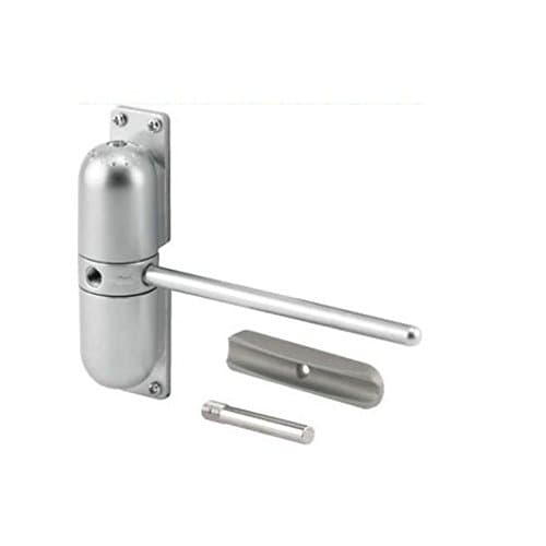 Image of SATIN CHROME Surface Mounted Spring Door Closer GIBCLOSER 1Hr Fire Rated