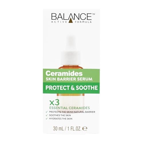 Image of Balance Active Formula Ceramides Skin Barrier Serum, 30ml | Advanced Hydrating Face Serum | Triple Ceramide Complex + Hyaluronic Acid | Restores Moisture Barrier & Plumps Skin