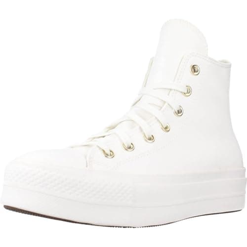Image of CONVERSE Women's Chuck Taylor All Star Lift Platform Mono White Sneaker, 8 UK