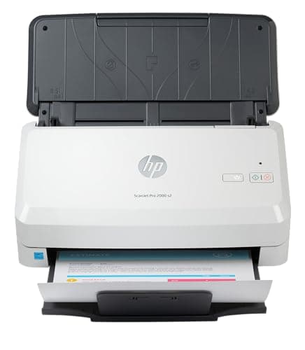 Image of HP ScanJet Pro 2000 s2 Sheet-feed Scanner | Automatic Single-pass, two-sided document feeder| 35ppm/67ipm | 50 Page ADF |1200 dpi | USB 3.0 | Letter; Legal; Executive; A4; A5; A6; A7; A8; B5 | OCR