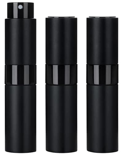 Image of FitDA Perfume Atomiser Spray Bottle, 8ml Refillable Travel Perfume Bottle 3 Pack, Leakproof Mini Perfume Spray for Pocket & Handbag, Easy to Refill for Women & Men