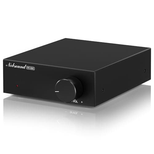 Image of Nobsound 2-Channel Mini Stereo Amplifier: 60W x 2 HiFi Class D Amp with TPA3116 & 19V Power Adapter for Home Theater & Bookshelf Speakers (NS-06G)