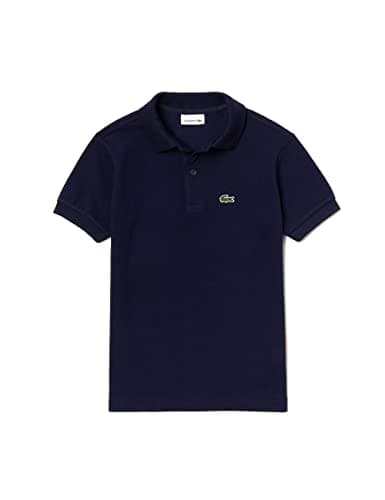 Image of Lacoste Boy's PJ2909 Short Sleeve Polo T-Shirt, Blue (Marine), 12A (Manufacturer size: 12 years)