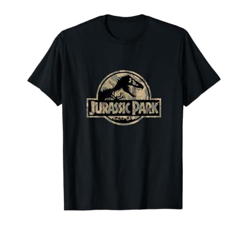 Image of Jurassic Park Circle Logo Camo T-Shirt