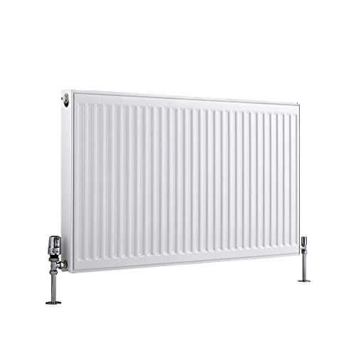 Image of Milano Compact White Type 21 Horizontal Double Panel Plus Convector Radiator - 600mm x 1000mm