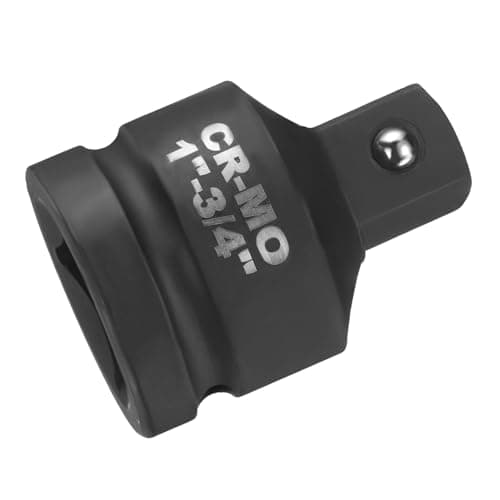 Image of sourcing map Impact Socket Adapter 1" Female to 3/4" Male Square Drive Reducer Standard SAE CR-MO Steel Converter Impact Driver Ratchet Wrench Breaker Bar Conversion, Black