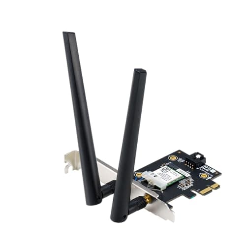 Image of ASUS PCE-BE6500 BE6500 Tri Band PCI-E WiFi 7 (802.11be), Bluetooth 5.4, WPA3 Network Security, OFDMA and MU-MIMO, Multi-link Operation