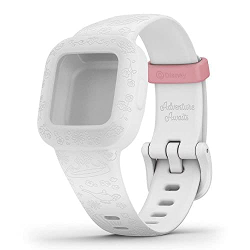 Image of Garmin Official vívofit jr. 3 Replacement Band, Accessory band only, Original accessory, Silicone, Disney Princess, White