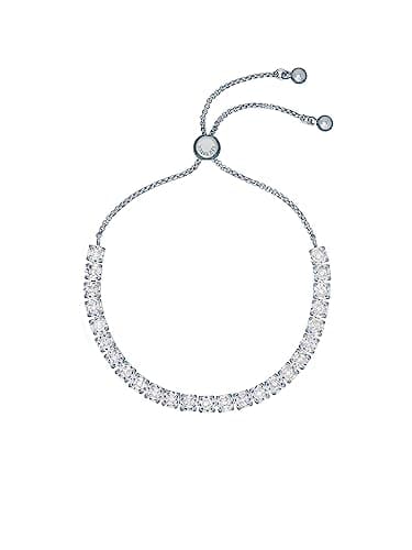 Image of Ted Baker Melrah Crystal Adjustable Tennis Bracelet (Silver/Clear Crystal)