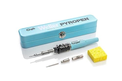 Image of Weller T0051606099 Cordless Pyropen Std Butane Gas Soldering Iron Set, Butane Gas Bottle