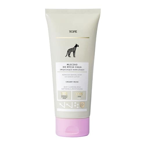 Image of YOPE Shower Gel | Nourishing | Hydrating | Neutral PH | Shea Butter | Vegan | no SLS | 98% Natural Ingredients | CREAMY MUSK 200ml