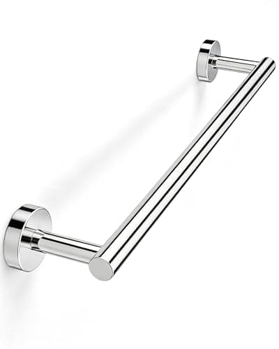 Image of WZKALY Towel Rail Wall Mounted, 51cm Stainless Steel Towel Holder, Towel Rails for Bathroom or Kitchen, 45cm Center to Center (Chrome)
