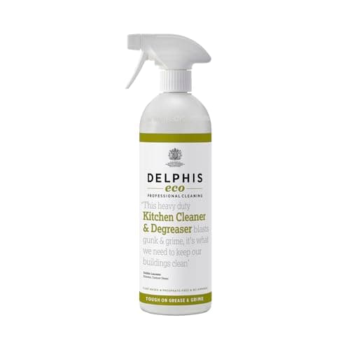 Image of Delphis Eco Heavy Duty Kitchen Degreaser - Plant-based, Vegan Degreaser Cleaning Spray, Free from Fragrances, Dyes and Petroleum Solvents, 700 ml