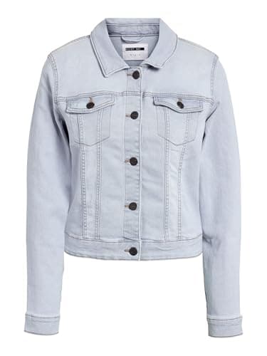 Image of NOISY MAY Nmdebra L/S Denim Jacket LB BG Noos Women's Denim Jacket, Light Denim Blue, L