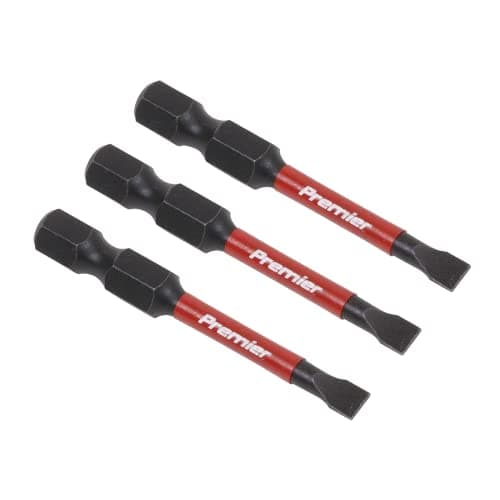 Image of Sealey - 3pc 50mm Slotted 4.5mm Impact Power Tool Bit Set - AK8226