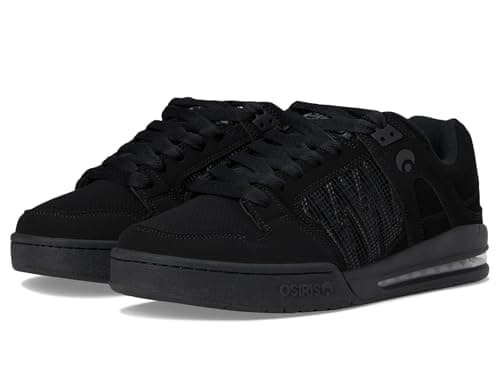 Image of Osiris Men's Pixel Skate Shoe, Black/Black/Black, 12 UK