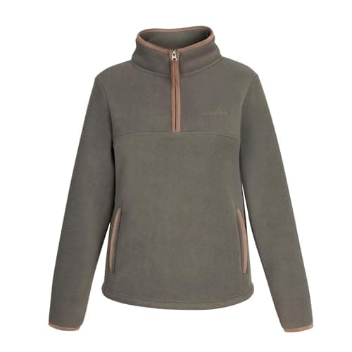 Image of Shires Aubrion Core Womens Half Zip Fleece - Green XL