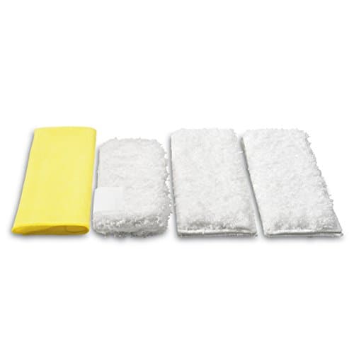 Image of Kärcher Set of 4 Premium Velour Micro-Fibre Cleaning Cloths For Steam Cleaners - Specifically Designed For Kitchen Cleaning