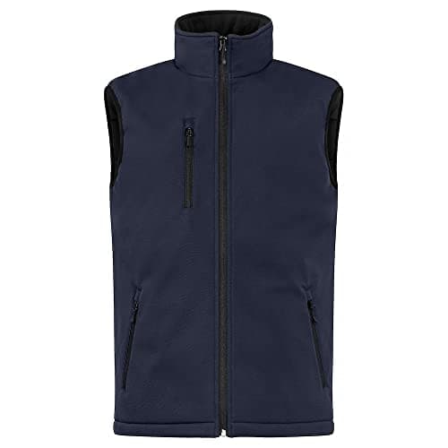 Image of CliQue Mens Softshell Padded Gilet (XL) (Dark Navy)