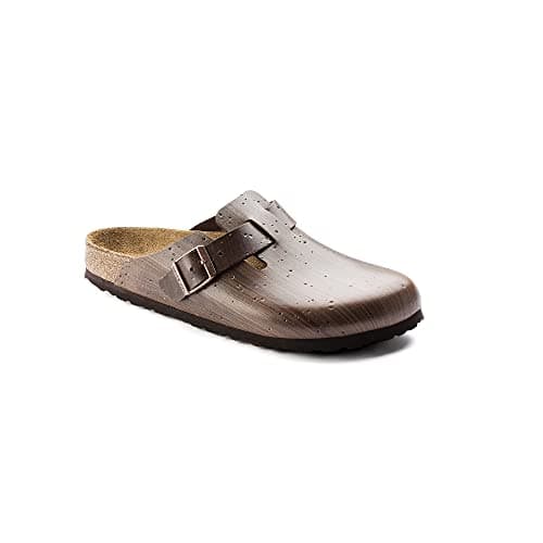 Image of Birkenstock Boston Clogs, Hail Storm Brown Silver, 9.5 UK 44 EU Narrow