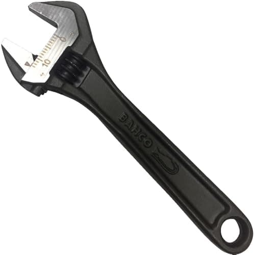 Image of Bahco 8069 Black Adjustable Wrench, 100mm Length, 4IN