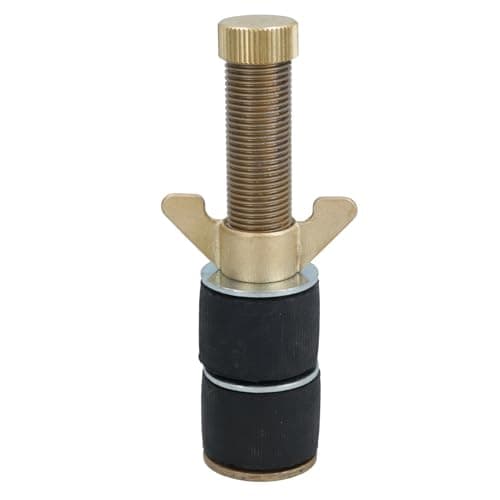 Image of Double Steel Drain Test Pipe Bung Plug 1.5" (40mm) Plumbing Tube Blanking Cap