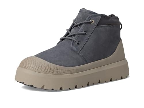 Image of UGG Men's Neumel Weather Hybrid Chukka Boot, Obsidian/Cobble Grey, 9 UK
