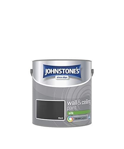 Image of Johnstone's 306592 Vinyl Silk Emulsion - Black,2.5