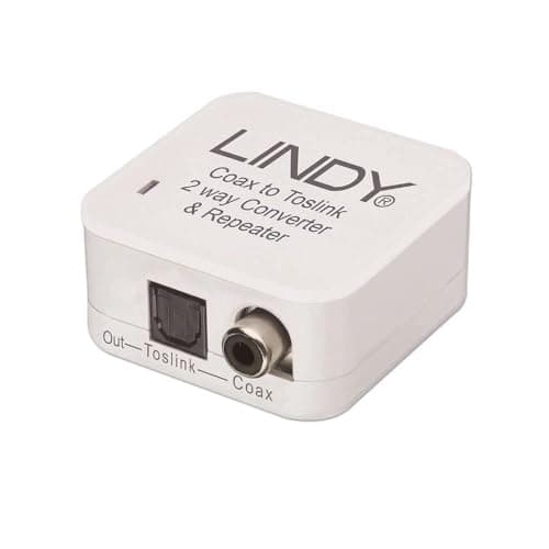 Image of Lindy SPDIF Digital/Toslink Audio DAC Converter - Optical to 3.5mm Adapter, Digital to Analog Audio Converter, Optical to RCA/USB to SPDIF, Analog to Digital Converter