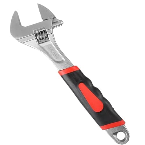 Image of TEYIAN 6-inch Adjustable Spanner Adjustable Wrench Set Multifunctional Carbon Steel Shifter Spanner Wide Opening Jaws Wrench Soft Grip Handles Hand Tools Plumbers Tools