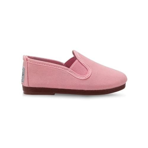 Image of Flossy Style Kids Baby Pink Pamplona Slip on Plimsoll (UK_Footwear_Size_System, Toddler, Numeric, Medium, Numeric_7_Point_5)