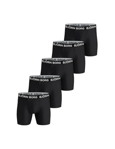 Image of Björn Borg | Bjorn Borg PERFORMANCE BOXER 5P, Boxer Briefs for Men, Training Underwear, Multi-Packs Available, Size S