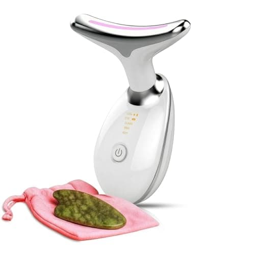 Image of True Health Electric Face Sculpting Tool & Gua Sha Tool – Face Massager Facial Lifting Device with 7 LED Light Colours and 3 Modes, Microcurrent Device, for Jaw & Neck Sculptor - Beauty Gift Set