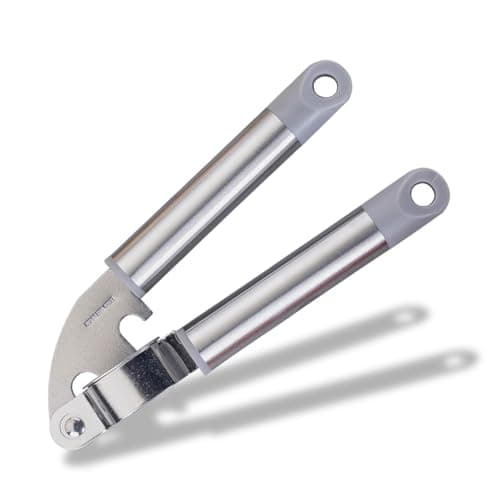 Image of Fackelmann MODE Garlic Press, Multifunctional Garlic Crusher, Easy Clean, Strong Durable Garlic & Ginger Squeezer, Professional Kitchen Garlic Mincer, Stainless Steel Press & Handles, 19.5cm