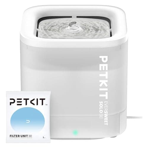 Image of PETKIT Cat Water Fountain, EVERSWEET SOLO SE, 1.85L Ultra Quiet Automatic Cat Drinking Fountain for Indoor Use, Easy-Clean Design with Carbon Filter and Separate Base, Plug-In Cat Water Dispenser