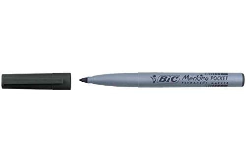 Image of Bic Pocket Permanent Marker Bullet Tip Black (Pack of 12) 8209021
