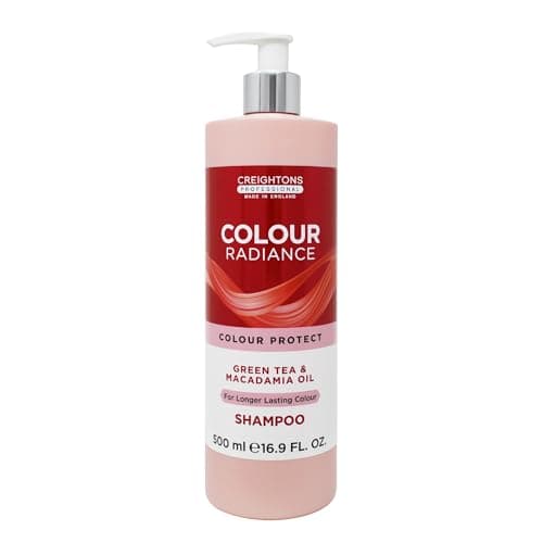 Image of Creightons Professional Colour Radiance Shampoo 500ml | Colour Protect Moisturising for Coloured Hair | Green Tea & Macadamia Oil | Long-Lasting Colour & Shine | Hair Care