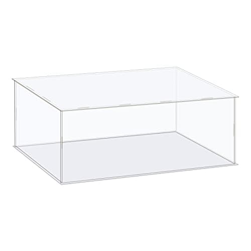 Image of sourcing map Acrylic Display Case Box Clear Dustproof Protection Showcase 41x26x16cm for Collectibles Display